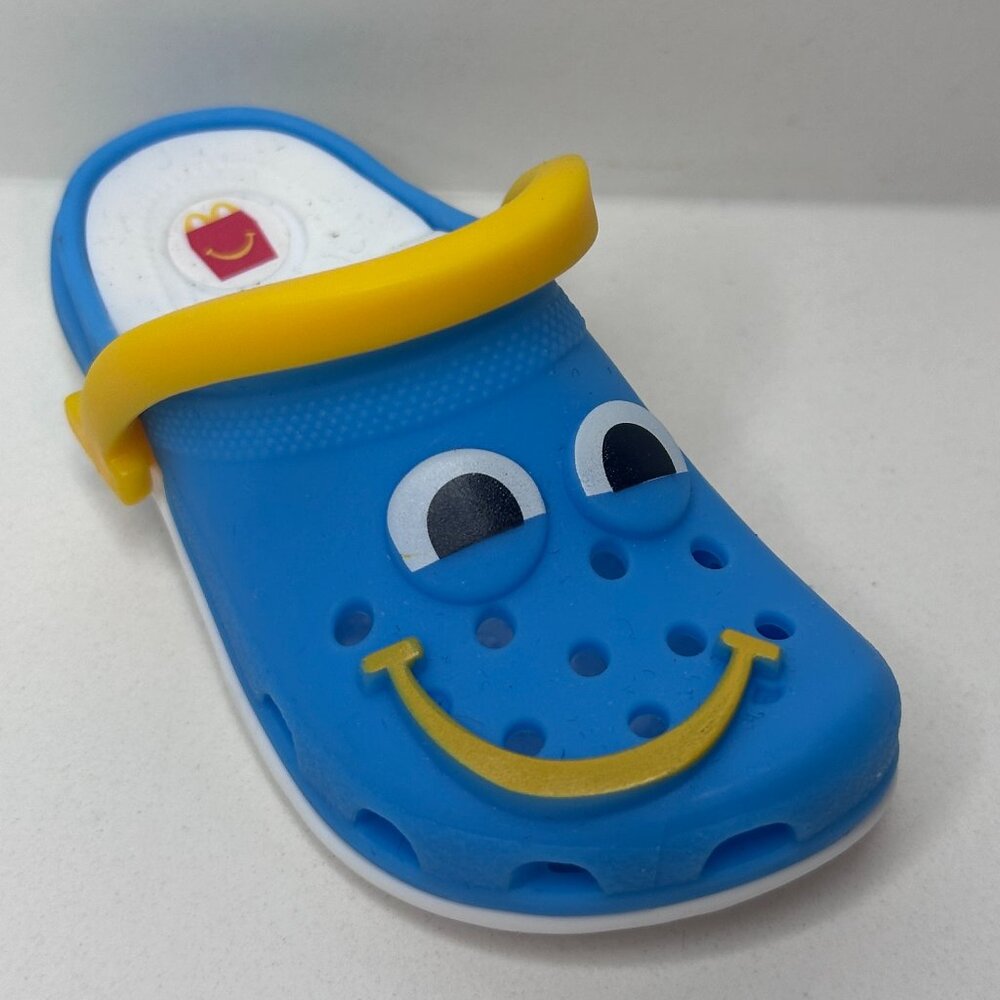 McDonald’s Crocs Happy Meal Toy Keychain w Box & Sticker - Blue
